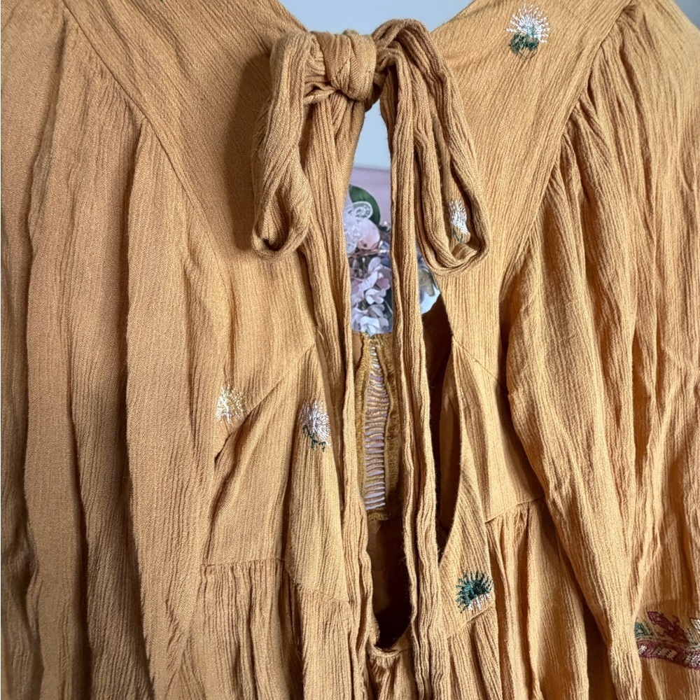 Free People Geo Rhiannon Embroidered Mini Dress Size Small - Picture 7 of 14